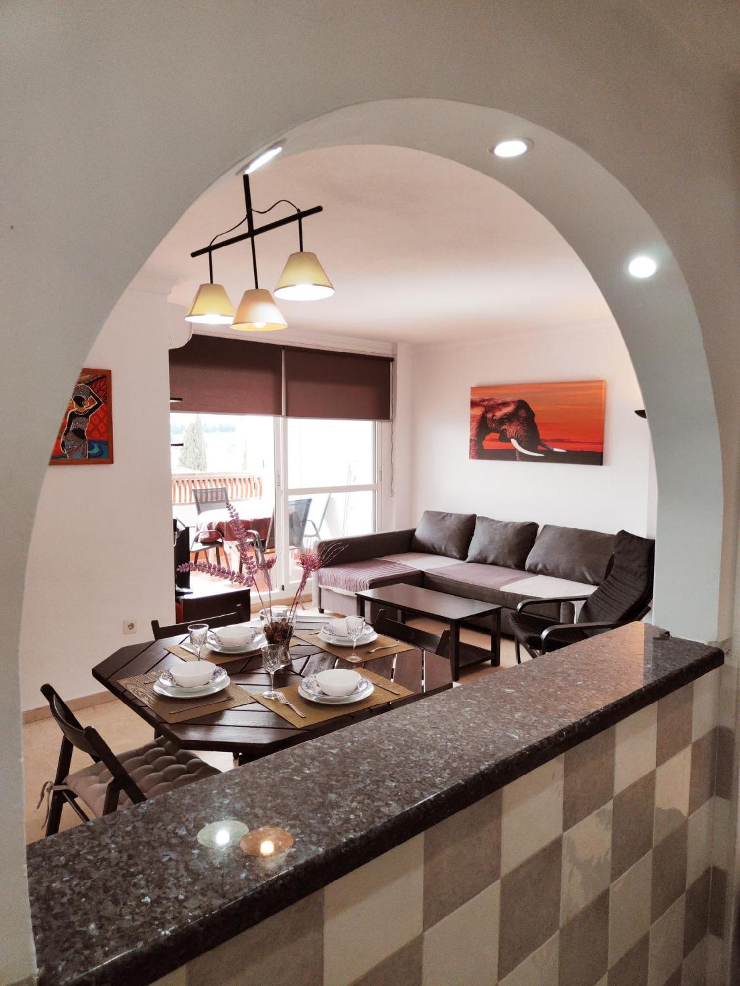 2Bdr Sunny Apartment With Pool And Private Parking In Benalmádena Kültér fotó