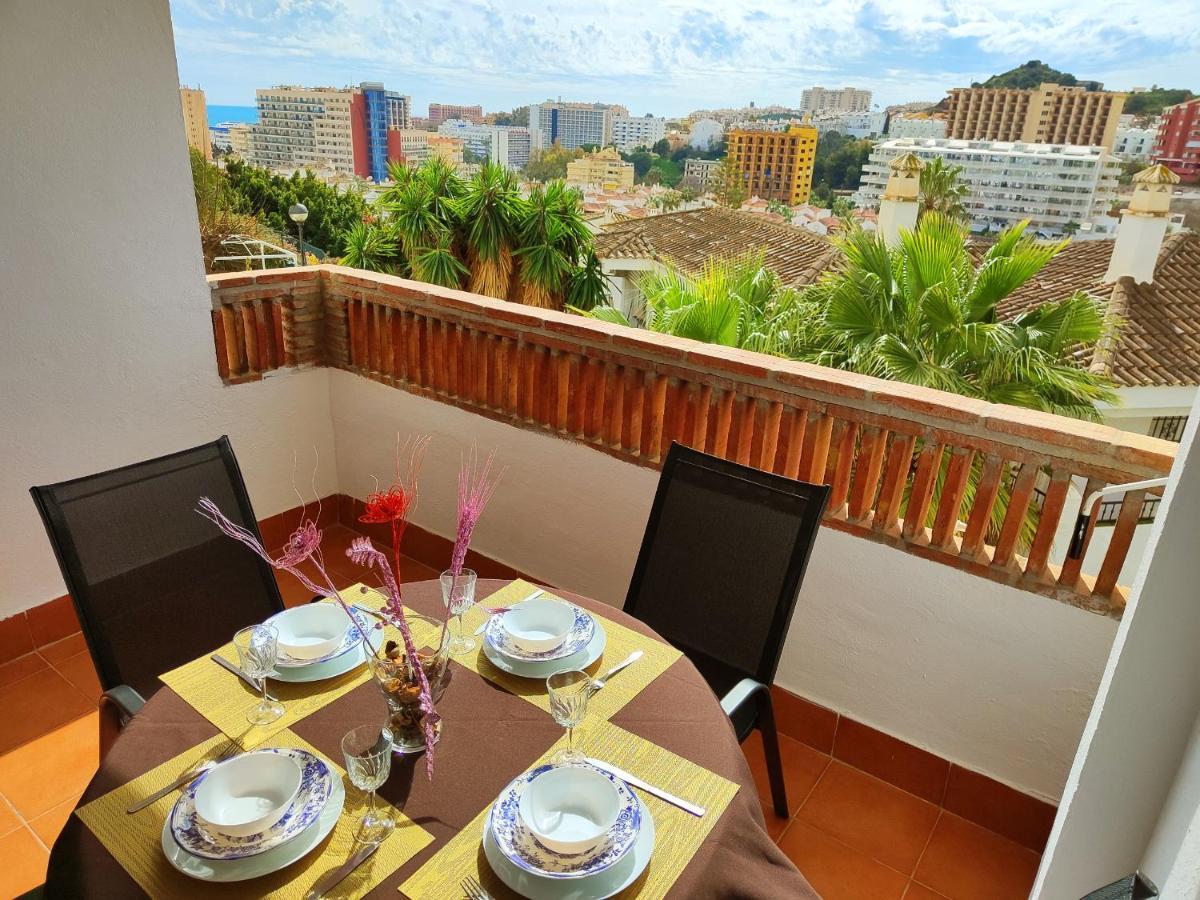 2Bdr Sunny Apartment With Pool And Private Parking In Benalmádena Kültér fotó